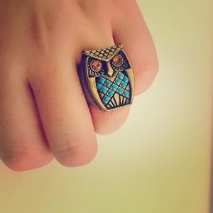 Metal Owl Ring